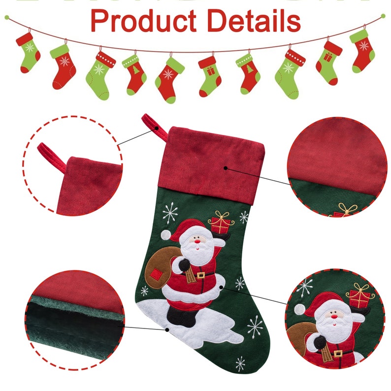 Personalized Christmas Stockings Name Set Custom Xmas Etsy