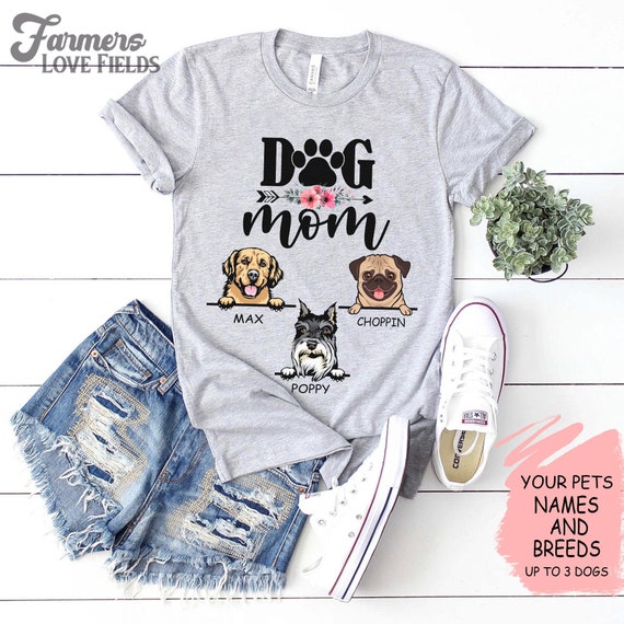 custom dog mom shirt