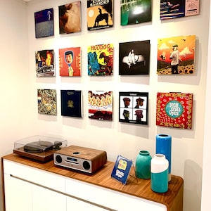 Nieuwe Vinylrax Dubbele Album Displaybeugels Wandmontage Vinyl Platenhoezen Op Voorraad Zwart Wit Helder