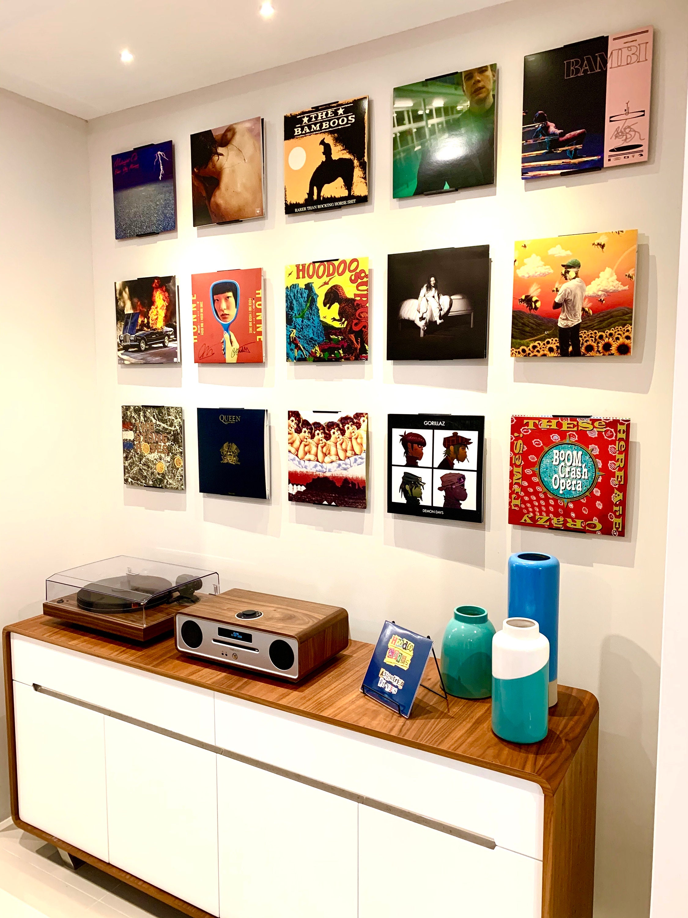 Vinyl Record Display for up to 60 Albums