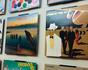 Vinyl Record Wall Display Brackets - Showcase Your Album Art (Black, White, Clear)