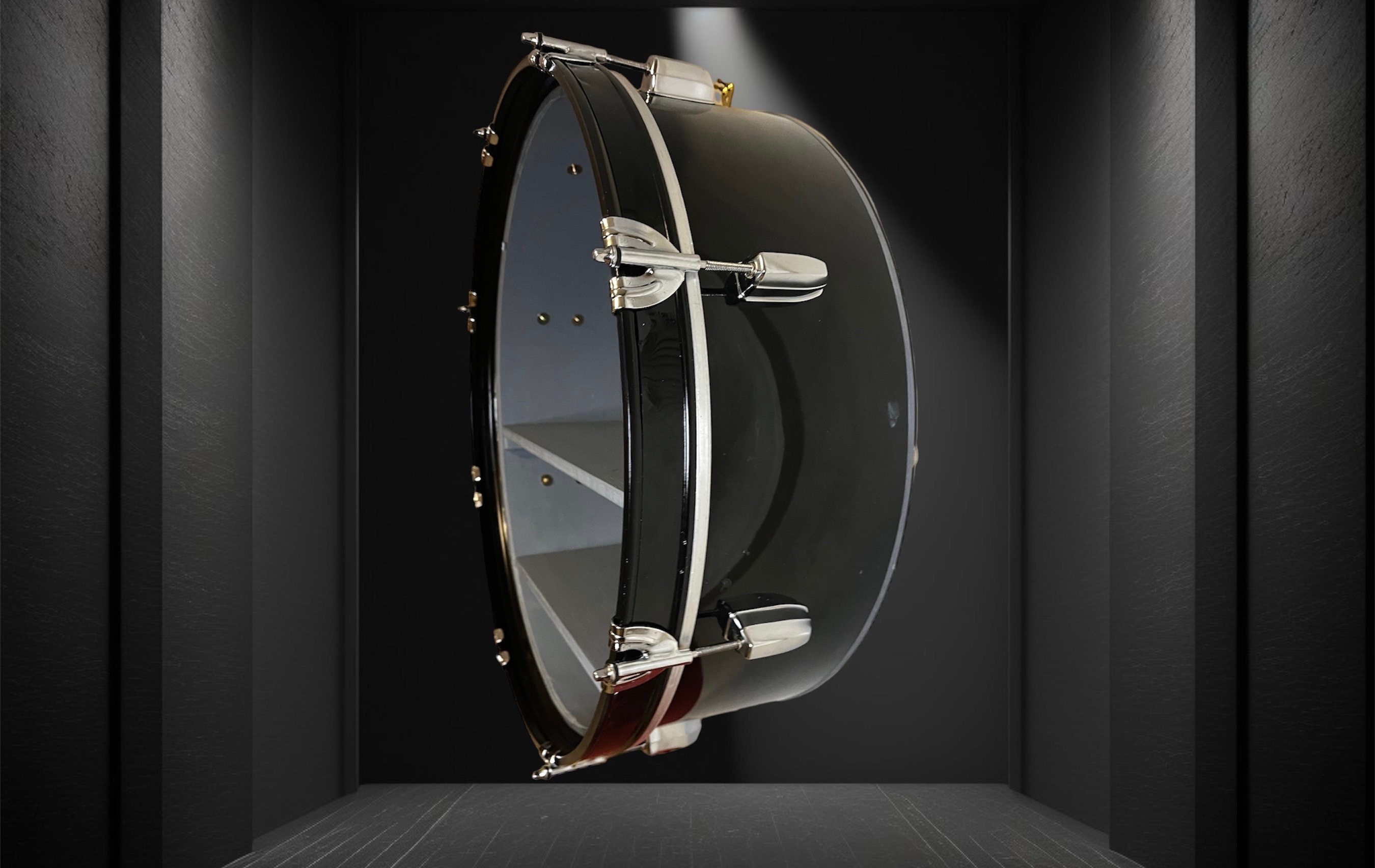 22 X 6 Bass Drum Wall Shelf Etsy