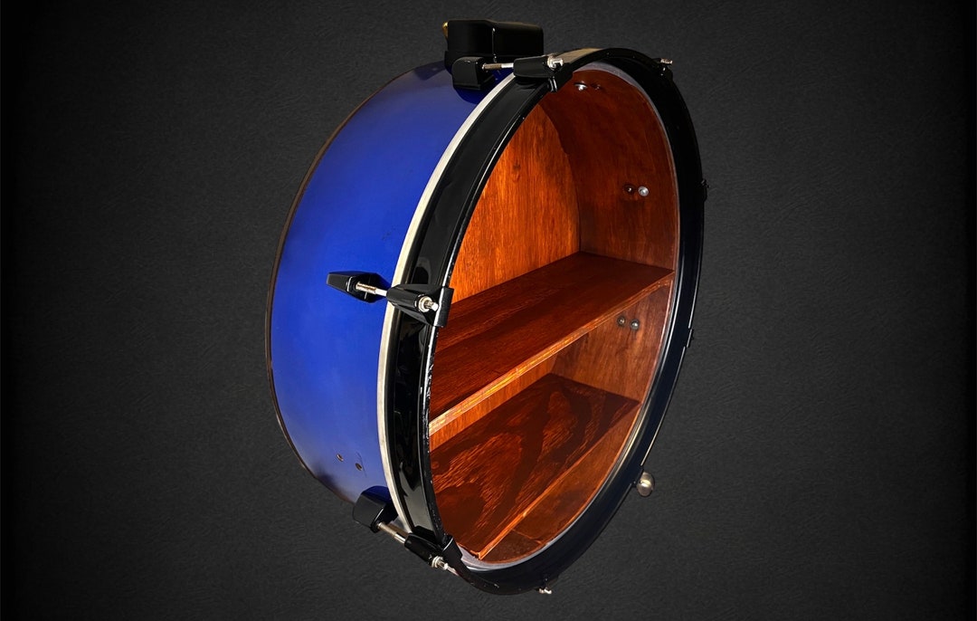 22 X 6 Custom Bass Drum Wall Shelf Etsy