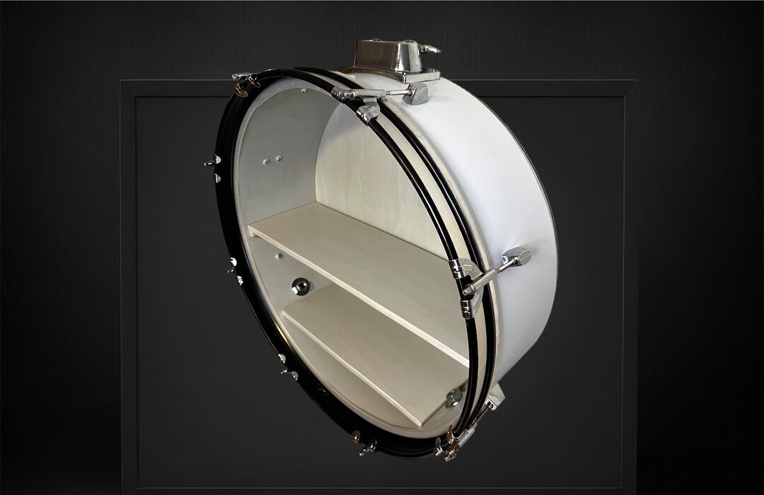 22 X 7 Custom Bass Drum Wall Shelf Etsy
