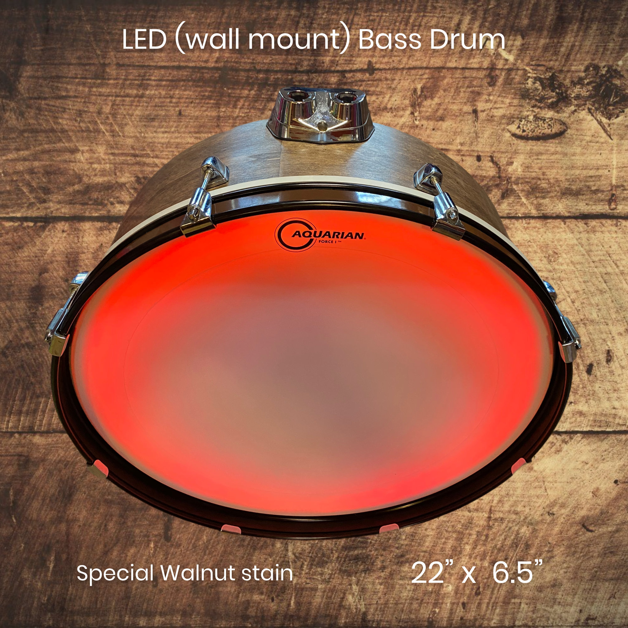 22x 6.5 LED Bass Drum wall mount Etsy