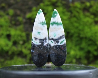 Blue opal wood pair