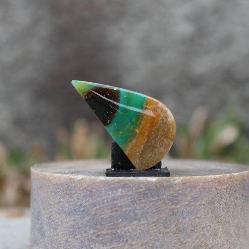 Opalized wood cabochon 3 pcs Etsy