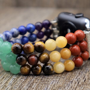 Handmade Seven Chakras Apple Samsung Fitbit Watchband, Custom size Apple All series Samsung 8 7 6 5 4. Fitbit Versa 4 3 2 1, Elastic band