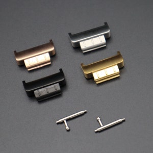 Adaptador de conector de banda para Fitbit Inspire HR, Inspire 2 y Ace 2, 1 par. Conector de acero inoxidable para Inspire HR, Inspire, Inspire 2 y Ace 2