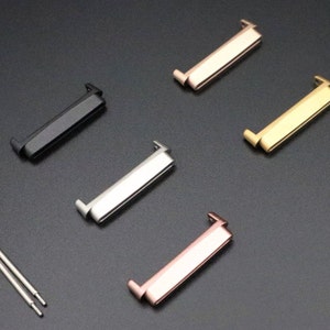 Fitbit Versa 4 Sense 2 Band Connector Adapter 1 pair. Stainless Steel Connector for Fitbit Versa 4, Sense 2. 22mm Spring Bars included