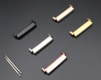 Fitbit Versa 3 Sense Band Connector Adapter 1 pair. Stainless Steel Connector for Fitbit Versa 3, Versa Sense. 20 22mm Spring Bars included