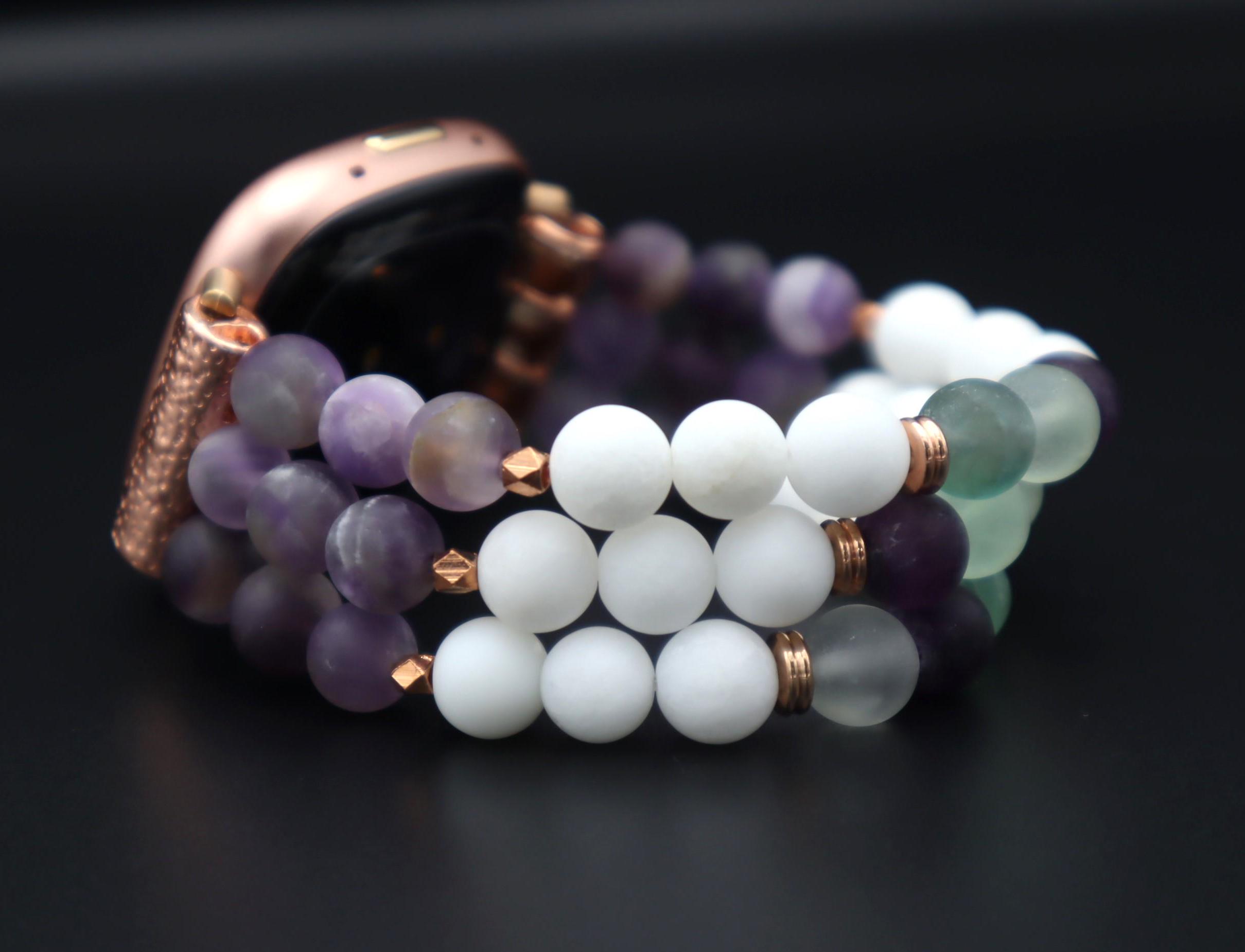 Handmade Gemstone Apple Samsung Watchband Custom Order Google Pixel
