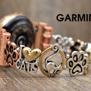 Handmade Best Friend Cat Garmin Watchband Custom Order. Fenix 7s 7x Instinct 2s 2x Epix Pro Forerunner Vivoactive 5 4 4s 3 Venu 3 2 Sq Music