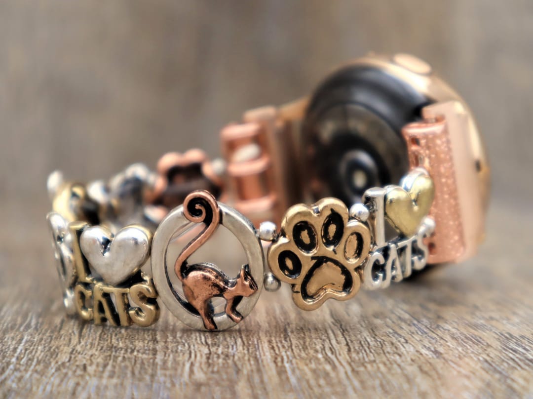 Handmade Three Colors Best Friend Cat Apple Samsung Fitbit Watchband