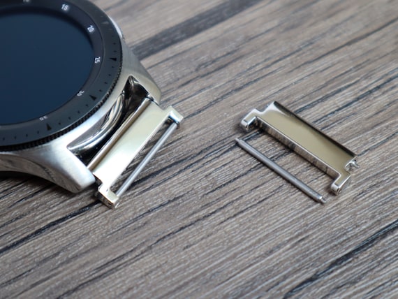 Samsung Galaxy Watch 6 5 4 Classic Watch 3 Galaxy 42mm Active 2 Adattatore per connettore coppia Universale Argento Acciaio inossidabile Cinturino Connettore Etsy Italia
