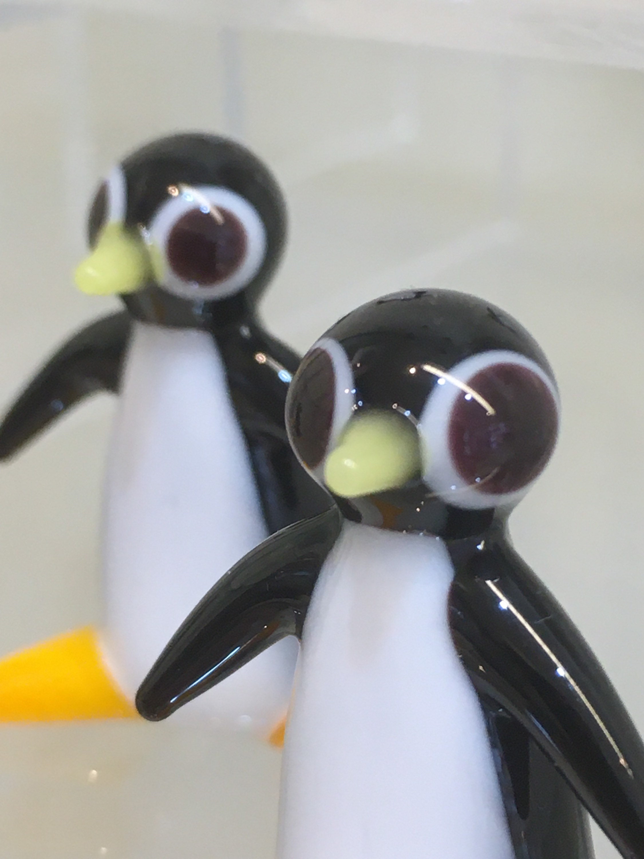 Hand Made Glass Penguin small & Large Etsy UK