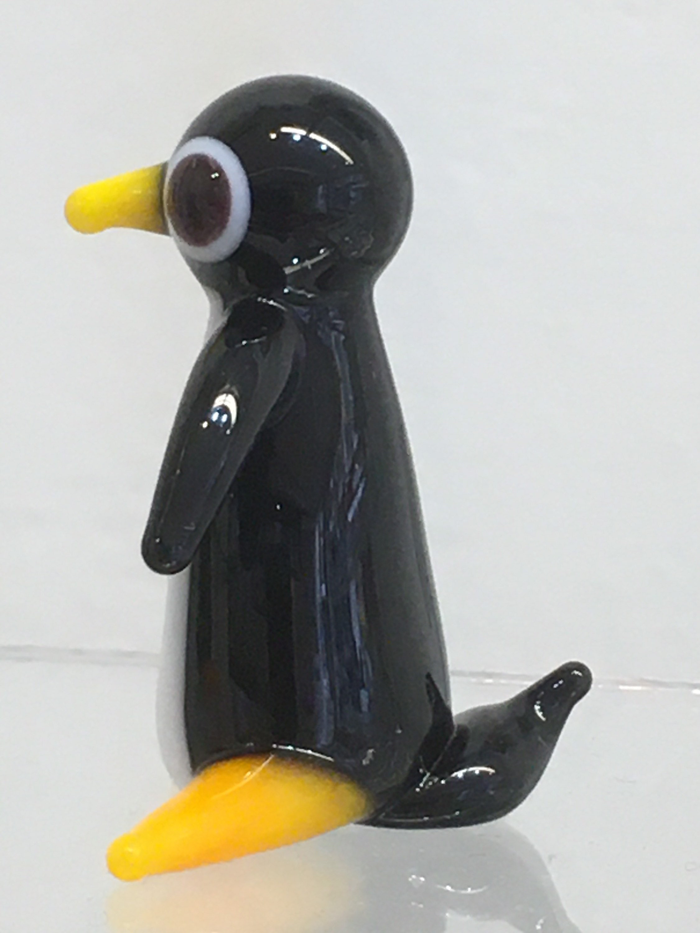 Hand Made Glass Penguin small & Large Etsy UK