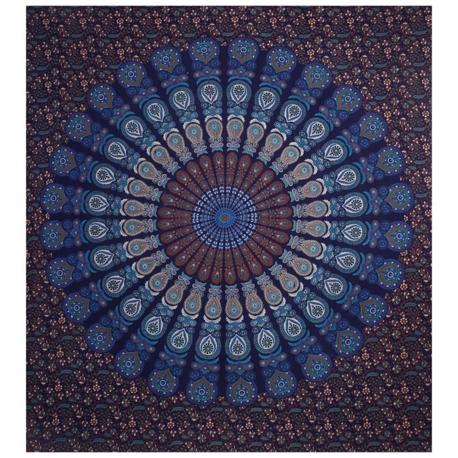 Indian Floral Mandala Tapestry Wall Hanging Mandala Tapestry | Etsy