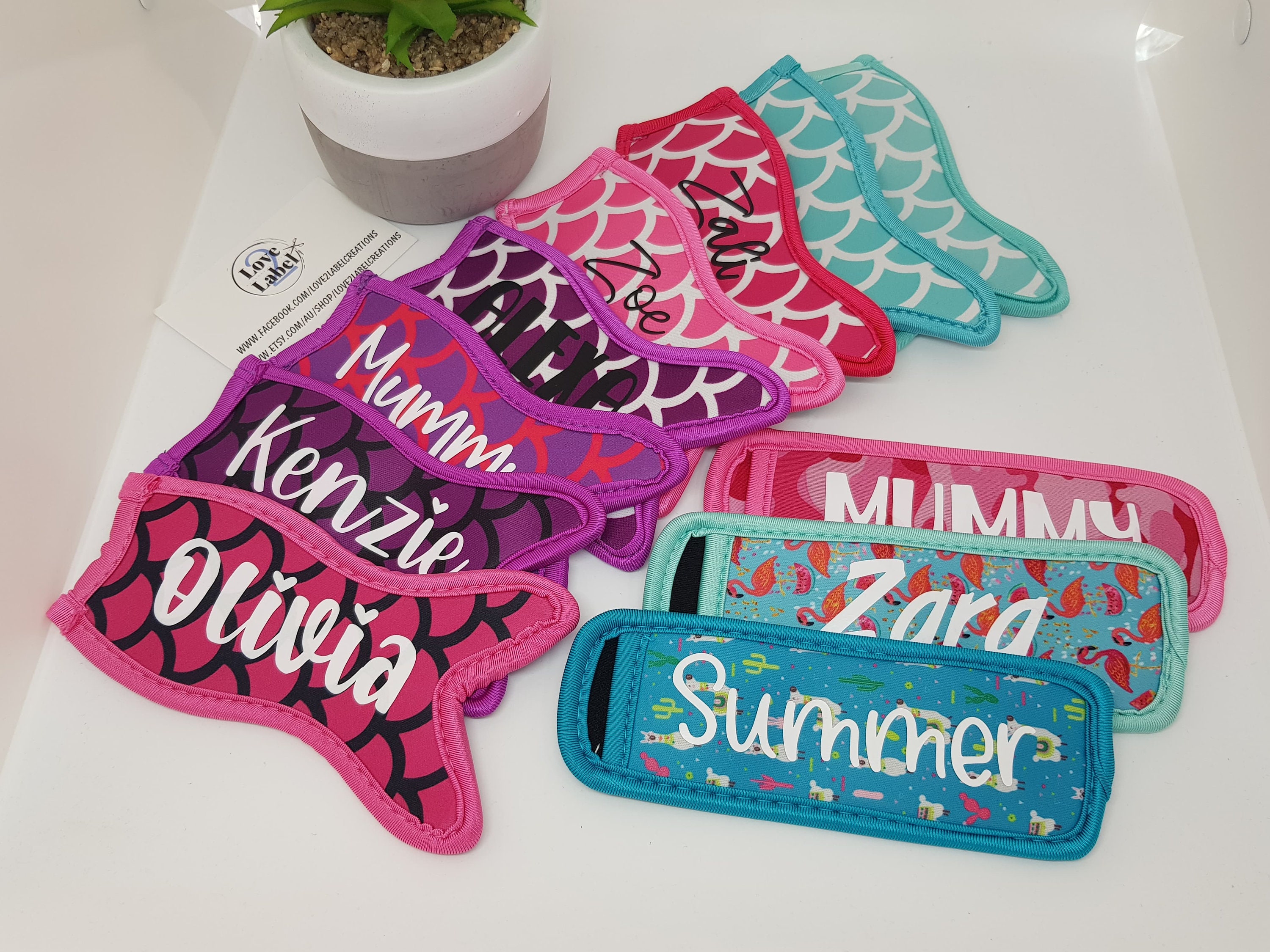 Icy Pole Ice Block Zooper Dooper Holders Personalised Etsy