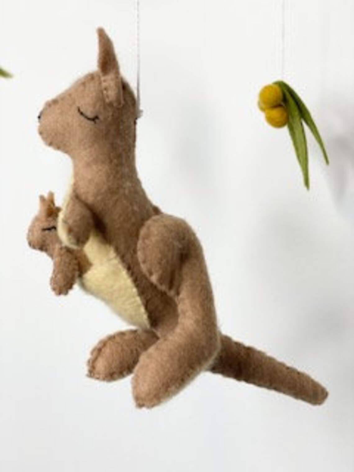 Kangaroo Baby Mobile. Australian Mobile. Felt Mobile. Etsy