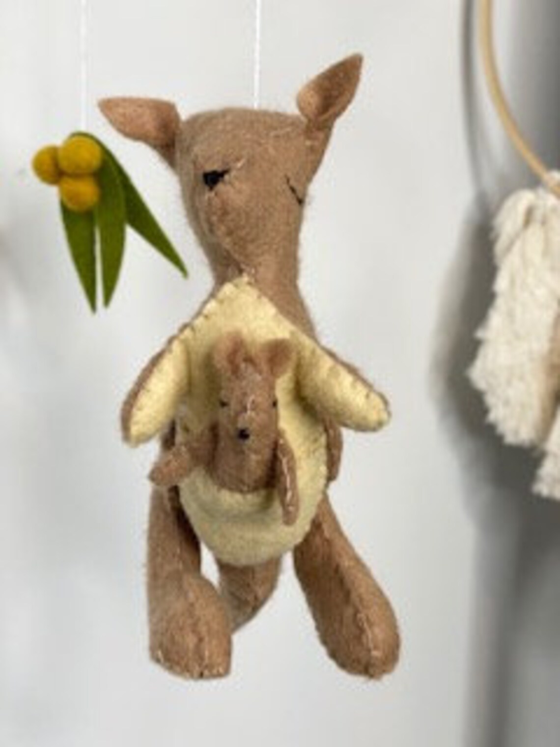 Kangaroo Baby Mobile. Australian Mobile. Felt Mobile. Etsy