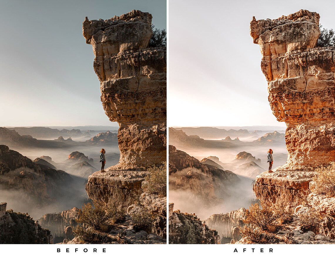 10 Lightroom Presets Golden Hour Filter Mobile and Desktop Etsy