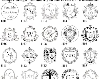 Custom Wedding initials Wax Seal Stamp Kit, Personalised Couples Wedding Wax Seal Kit for Gift, Custom Letters Wax Seal Stamp Set with Quill