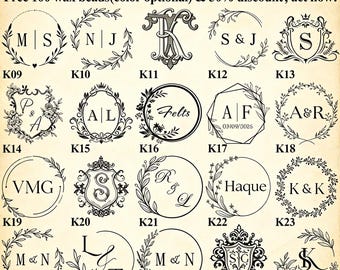 Personalized Couples Wax Seal Stamp Kit, Custom Wax Seal Set for Wedding & Letters, Custom Initial or Logo Wax Seal Stamp Kit for Gifts