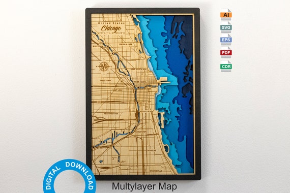 Chicago Shoreline Map Fishing Chicago Fishing Chicago Harbors