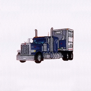 Blue Truck Machine Embroidery Design | Vehicle Embroidery Design | Truck PES Embroidery File |  Truck Embroidery Design | Digital File