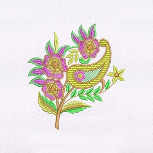 Vibrant Fuchsia Flowers Quilting Embroidery Design | Floral Quilting Embroidery Design | Quilting Flower Embroidery Design | Digital File