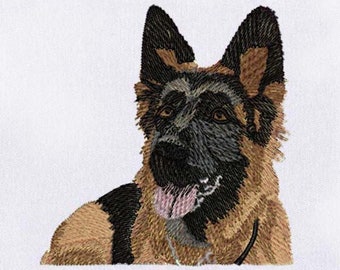German Shepherd Embroidery Design | Animal Embroidery Design | Shepherd Dog Embroidery Design | 4x4 Dog Pes Embroidery Design | Digital File