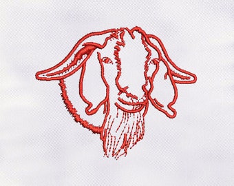 Machine Embroidery Design .Youth embroidery T-shirt embroidery machine Machine embroidery Goat Goat design PDF Pattern.