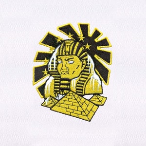 Pharaoh and Pyramids Embroidery Design |Egyptian Embroidery Design |Pyramids PES Embroidery File|6x6 Pharaoh Embroidery Design |Digital File