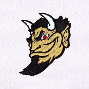 Devil Embroidery Design | Horned Devil Embroidery Design | Devil Head Embroidery Design | Devil Face PES Embroidery File | Digital File