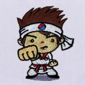 Taekwondo Stickdatei | Stickdatei | Karate Kid Machine Design | 4x4 Karate Stickdatei | Kampfkunst Stickdatei