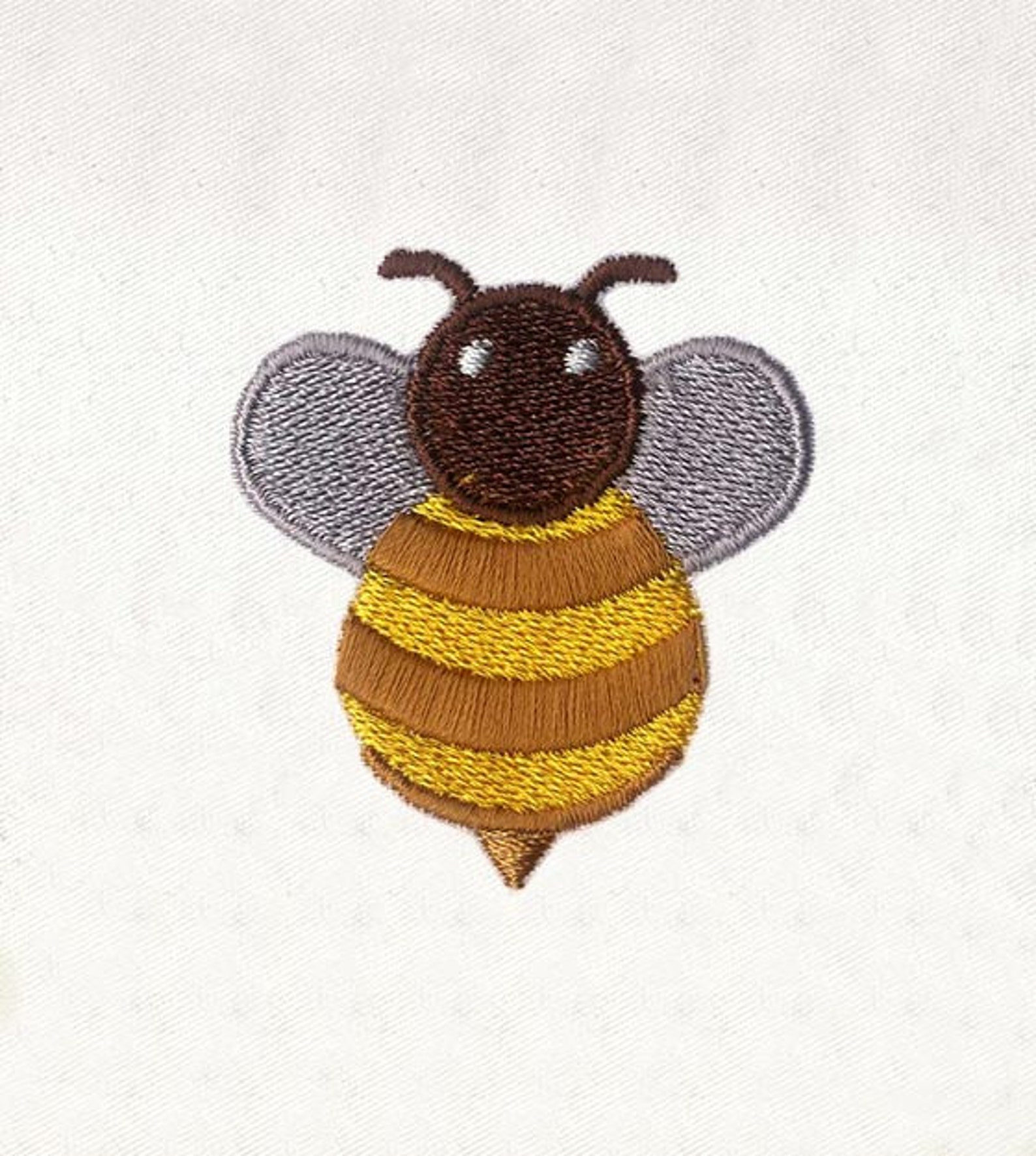 Bumbling Honey Bee Embroidery Design Insect Embroidery Etsy
