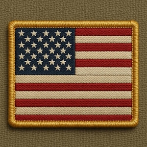 USA Flag Embroidered Patch – American Pride Badge, Iron On/Sew On, Tactical, Military, Jackets, Hats, Backpacks