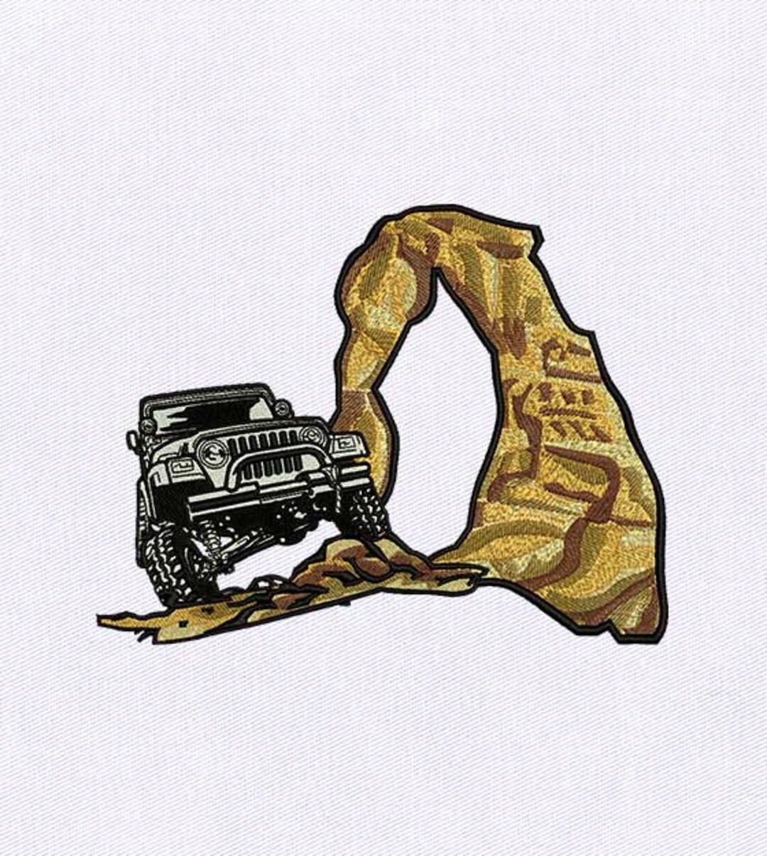 Adventurous Jeep Machine Embroidery Design Vehicle - Etsy