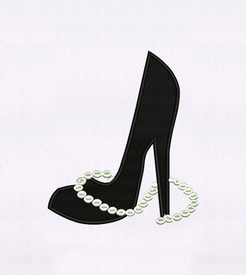 Stylish Embroidery pointed High heels. main image 1