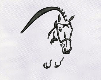 Spectacular Horse Machine Embroidery Design | Animal Embroidery Design |Horse DST Embroidery File |4x4 Horse Embroidery Design |Digital File