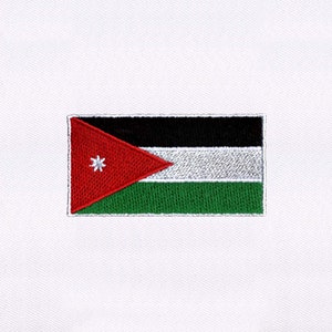 Jordan Flag Embroidery Design | Flag Embroidery Design |Flag Of Jordan Embroidery Design | Jordan Flag PES Embroidery Design|Digital File