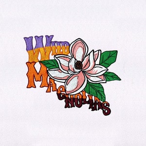 Wild Magnolias Flowers Embroidery Design |Floral Embroidery File |Flower Machine Embroidery Design |Magnolia Embroidery Design |Digital File