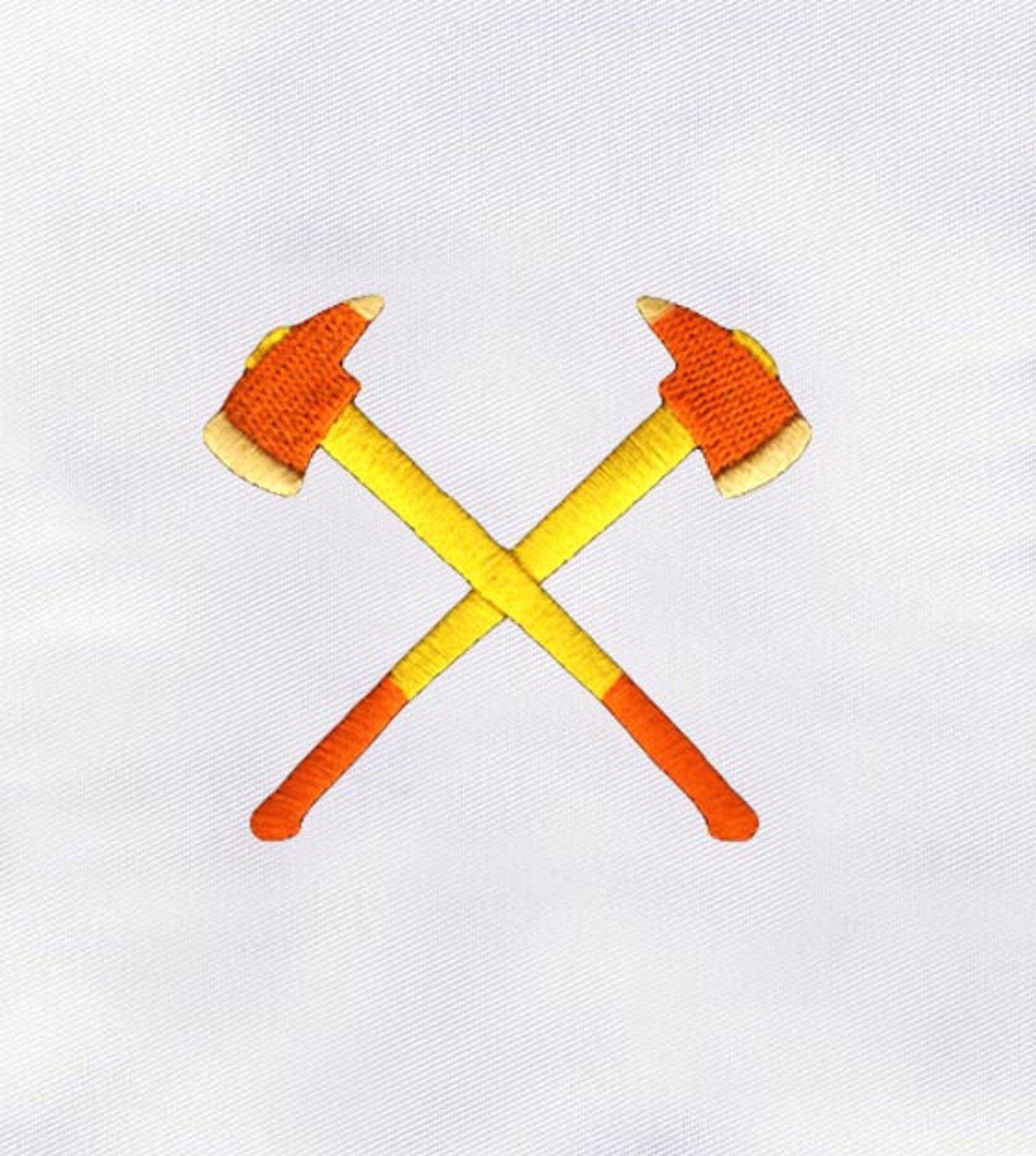 Crossed Axe Machine Embroidery Design axe Embroidery Designtool