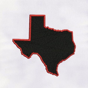 Texas State Map Machine Embroidery Design |US State Map Embroidery Design |Texas Map PES File |4x4 Texas Map Embroidery Design |Digital File