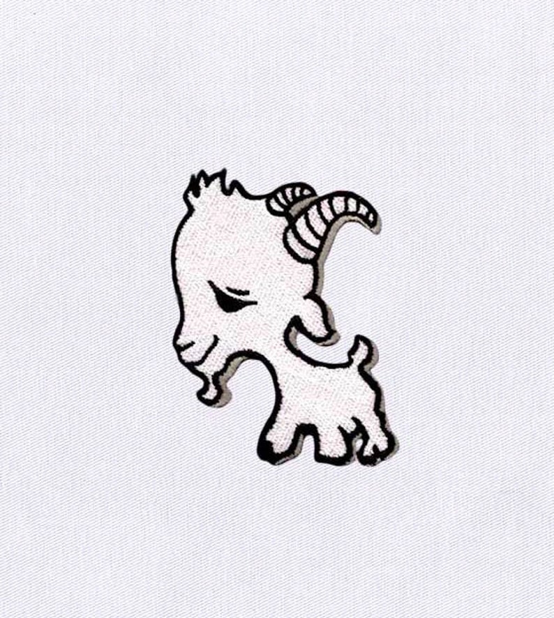 Miniature Goat Machine Embroidery Design Animal Embroidery Etsy