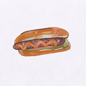 Hot Dog Machine Embroidery Design | Fast Food Embroidery Design | Junk Food Embroidery Design |  Hot Dog Embroidery Design | Digital File