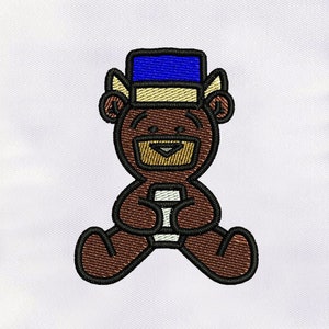 Cute Teddy Bear Machine Embroidery Design | Toy Embroidery Design | Teddy Bear PES File | 2.5x2.5 Teddy Bear Embroidery Design |Digital File