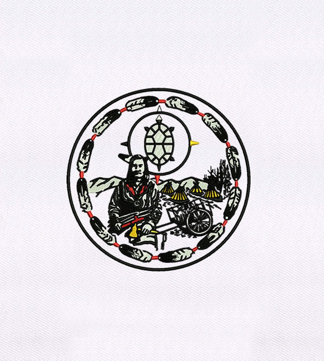 Native American Scenery Embroidery Design Native PES File - Etsy