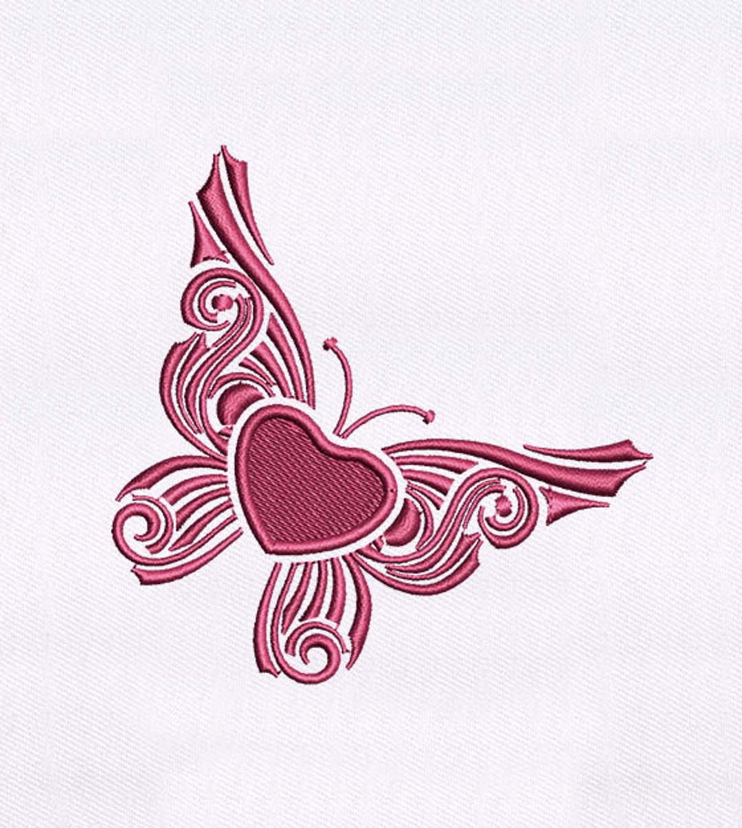 Butterfly Embroidery Design Heart Centric Butterfly Embroidery Design ...